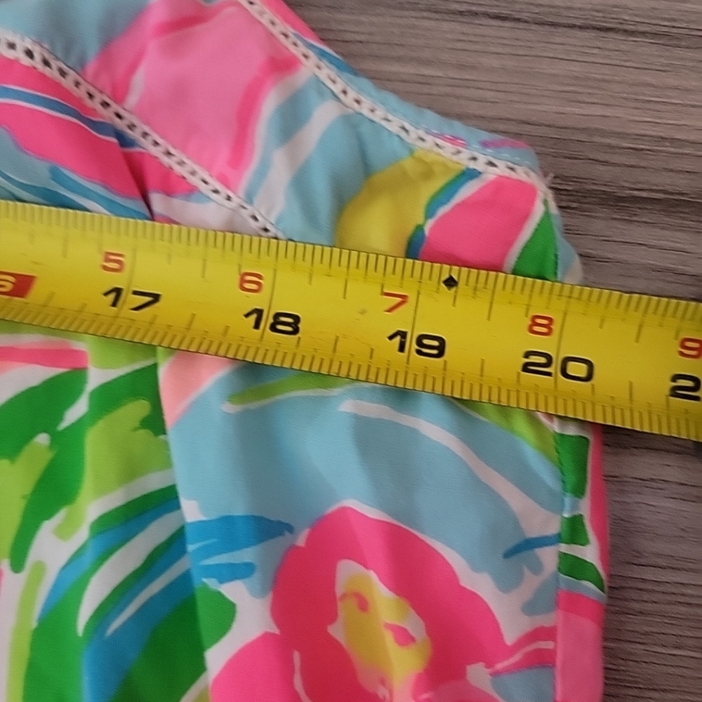 Lilly Pulitzer Pink Green Blue Floral Tank Top - Picture 8 of 8